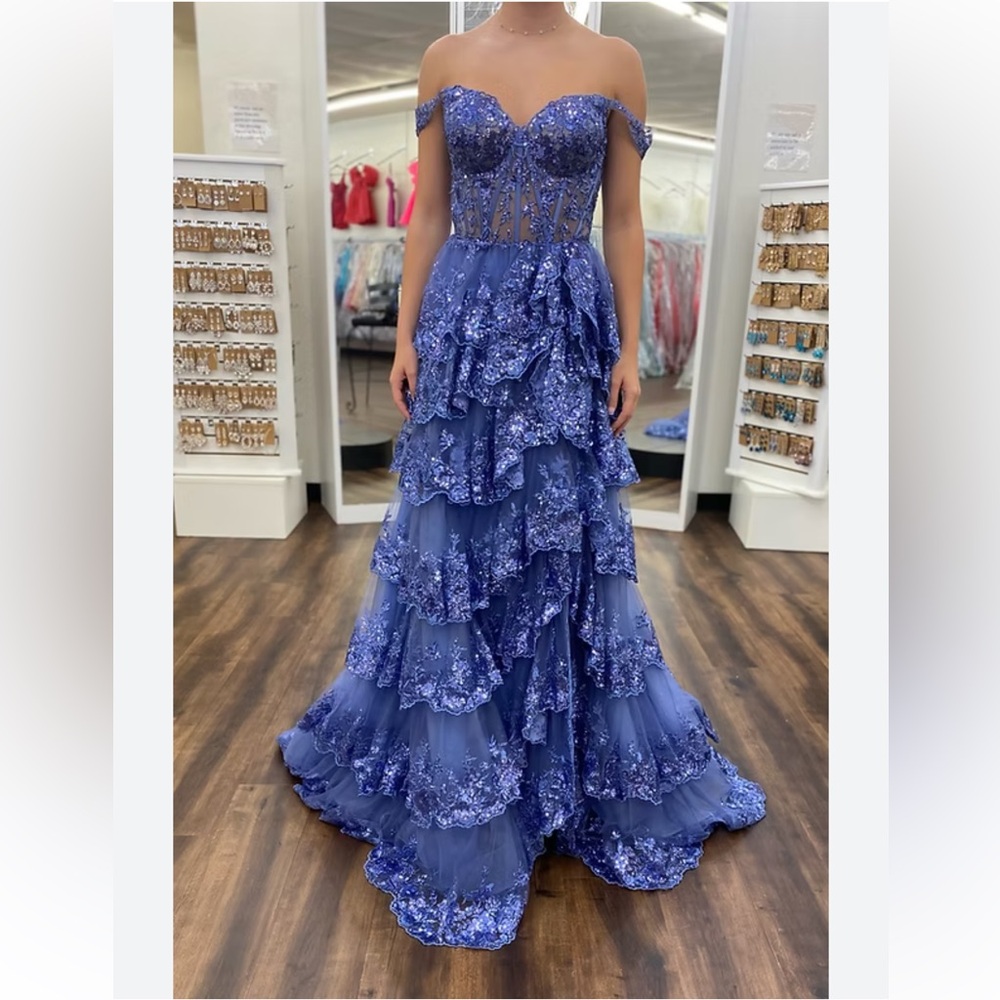 Sherri Hill Periwinkle 55530 Gown